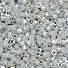 DB252 Miyuki Delica Seed Beads, Size 11/0, Opaque Ash Gray Luster 7.2GM Tube