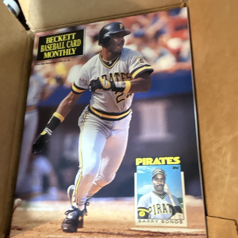 1990 Barry Bonds BECKETT BASEBALL CARD MONTHLY Issues LIKE NEW in Box-18 ct