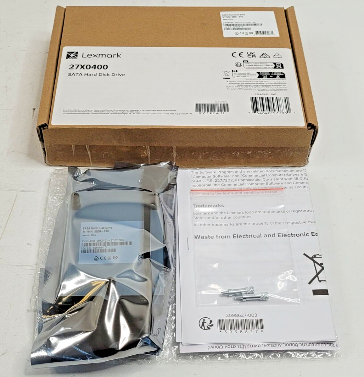 Lexmark 27X0400 SATA Hard Disk Drive 500GB SATA 6Gb/s For Lexmark
