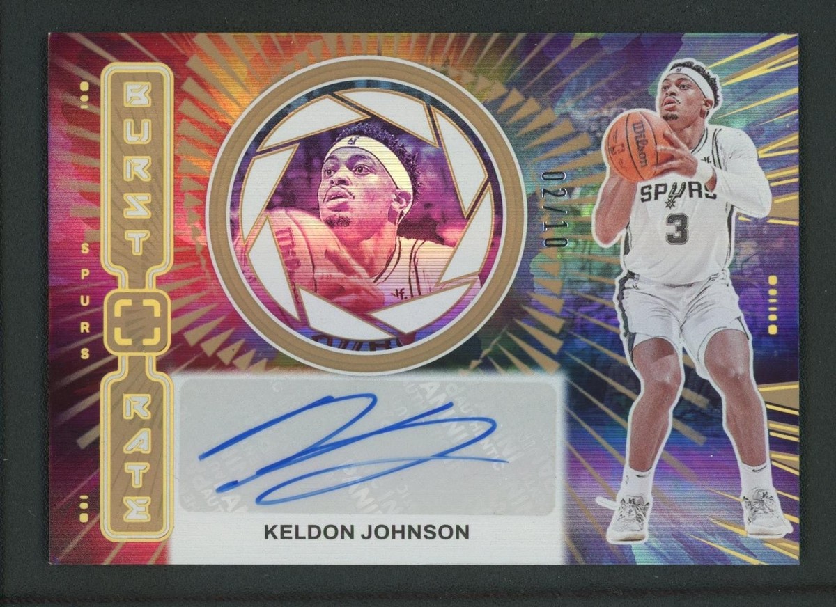 2023-24 KELDON JOHNSON 02/10 AUTO PANINI PHOTOGENIC BURST RATE