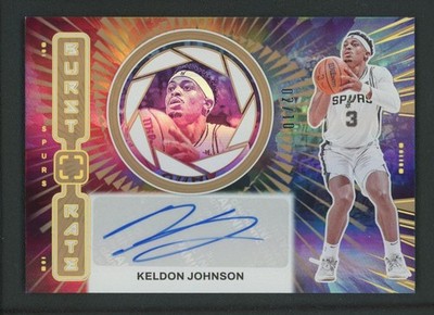 panini noir keldon ケルドン　ジョンソン　サイン 2023-24 KELDON JOHNSON 02/10 AUTO PANINI PHOTOGENIC BURST RATE