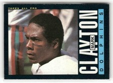 1985 Topps - Mark Clayton #308 (RC) Miami Dolphins EX
