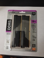 Crucial PRO 32 GB DDR5-6400 MHz Auto-Overclocking RAM da gioco CP2K16G64C38U5B