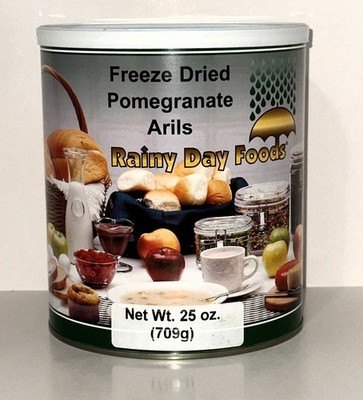 Rainy Day Foods - Freeze Dried Pomegranate Arils - 25oz #10 Can  Long Shelf Life