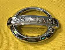 NISSAN - VINTAGE METAL CAR BADGE / EMBLEM (317OW 62890 2X800) - 120 X 108 MM