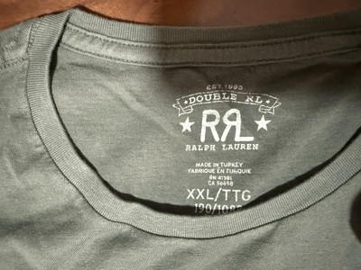 Ralph Lauren RRL Pocket Tee in Green Men's Size XXL Cotton Jersey