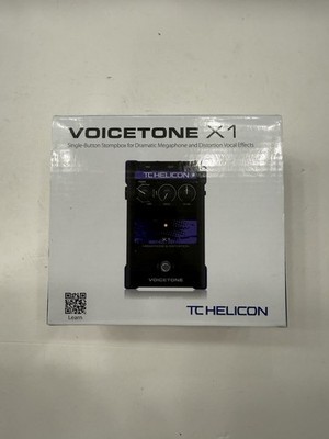 TC Helicon Voicetone X1 Megaphone & Distortion Vocal Effect Pedal + Box & PSU