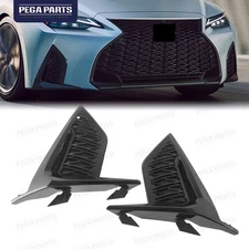 Fit 2021-24 LEXUS IS300 IS350 F-SPORT Bumper Lower Grille Fog Light Covers Pair