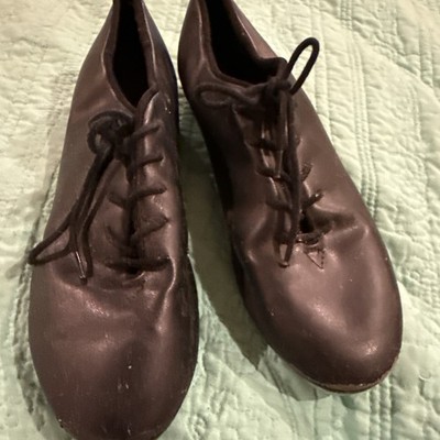 So Dance Tap Shoes Used Size 6 M SD Tech Professional Dance Leather Lace 