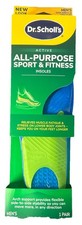 Dr. Scholls Active All-Purpose Sports  Fitness Shoe Insoles Men Size 8-14 1PAIR
