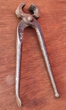 Large 10.5 " Elliott Lucas Pincers. Quality Antique Carpenters. Cobbler Tool 