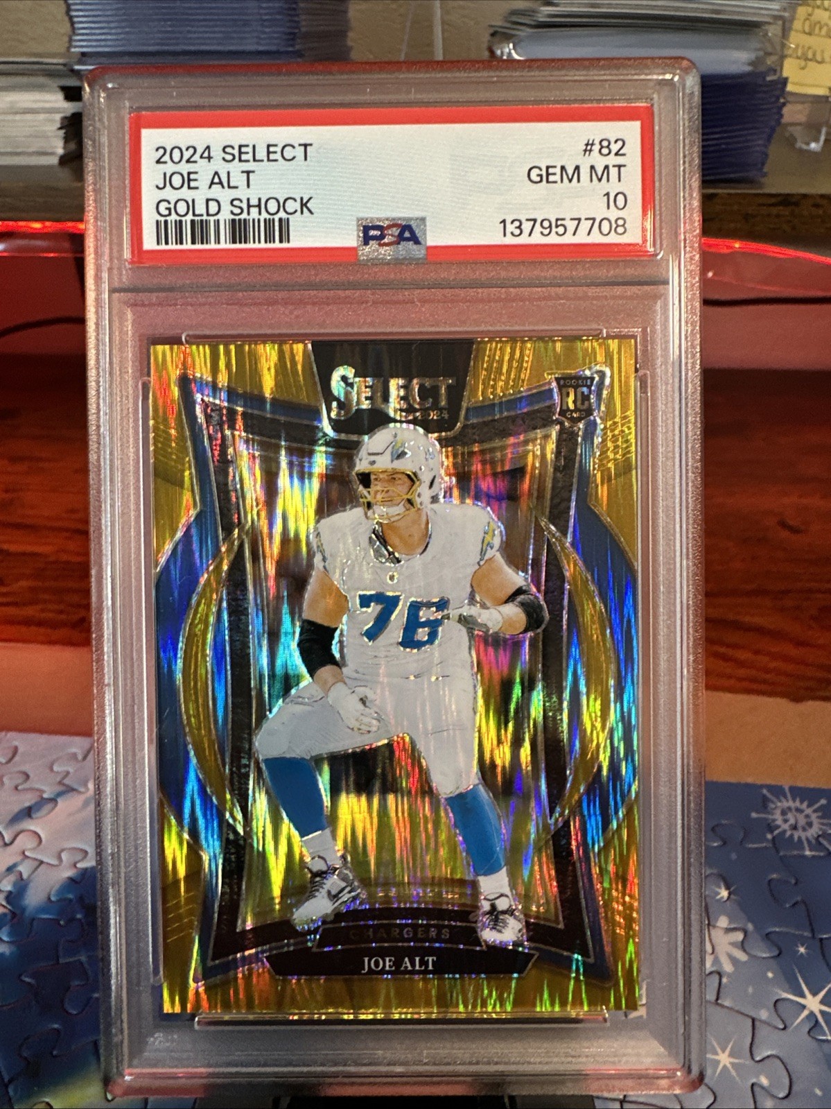 2024 Panini Select Concourse Joe Alt #82 Gold Shock Prizm /10 (RC)