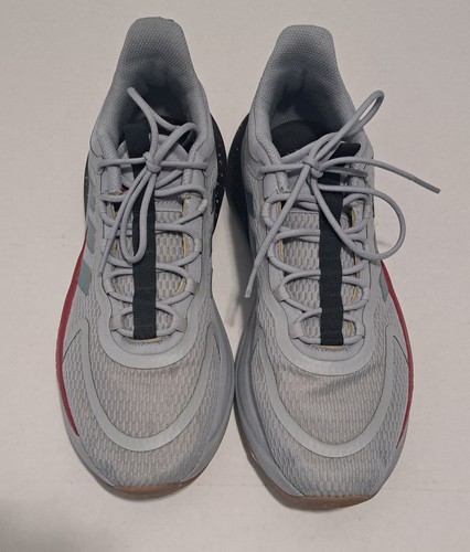 Mens Adidas AlphaBounce + Running Shoes Sneakers Gray Black Red ID0094 - Picture 7 of 10