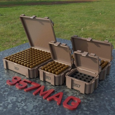 Filamelt Munitionsbox / .357 Magnum /  Klappdeckel  / Patronenbox, Ammo Box