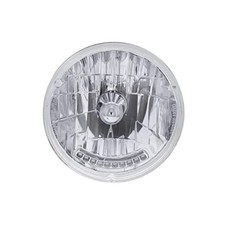 7-inch Halogen Crystal Headlight w/10 Amber LED Position Lights, Multi