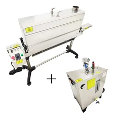 Steam Bottle Label Shrinking Machine Thermal Shrink Packaging W/ Steam Generator