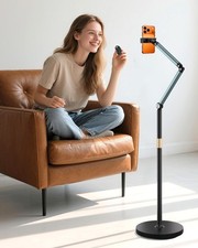 Phone Floor Stand, Cell Phone Stand, Overhead Stand with Extension Arm  Remo...