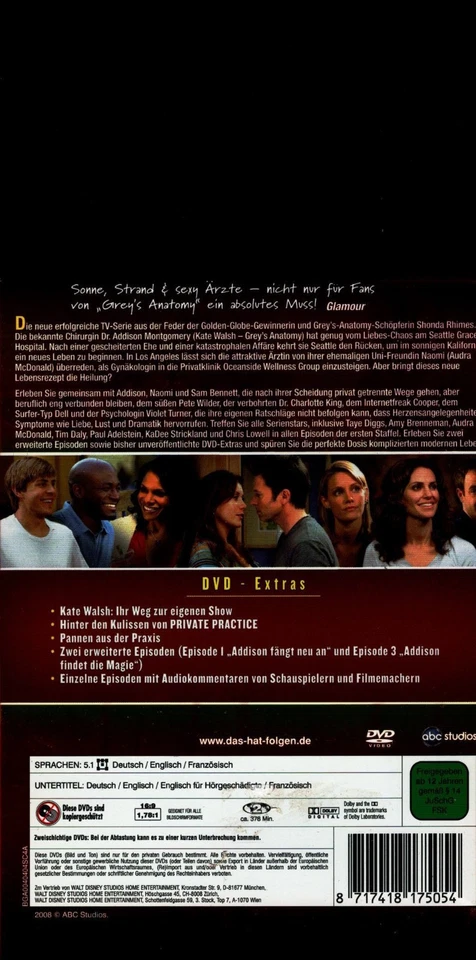 Private Practice - komplette 1. Staffel 3 DVDs Macher von Grey's Anatomy - Bild 2 von 2