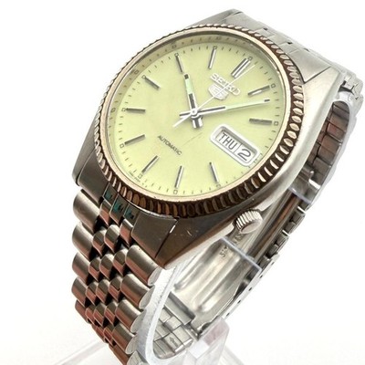 Authentic Rare Color SEIKO 5 Wristwatch Automatic 7S26 3110 Men's Operational