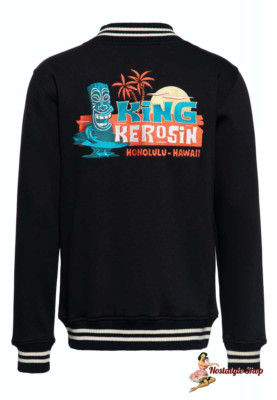 King Kerosin TIKi  Surfers , Hawaii COLLEGE Baseball JACKET 50er Rockabilly