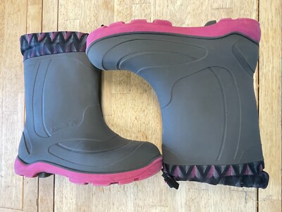 Kamik - Women's Rubber Rain Boots - Size 6 - Black, Purple, Pink