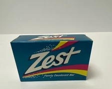 Vintage 1992 Original Zest Family Deodorant Bar Soap 5oz PROP Sealed  FREE  SHIP