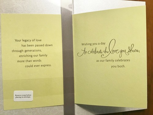 ANNIVERSARY Cards for GRANDPARENTS, Happy Anniversary Grandparents Hallmark 49A - Picture 3 of 14