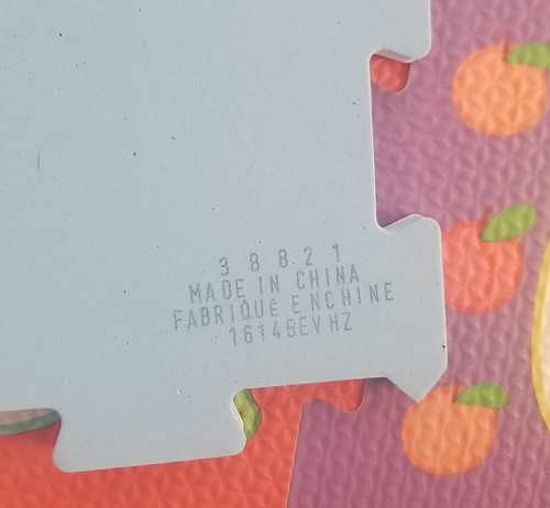 Peppa Pig, Foam Puzzle Alphabet And Numbers Floor Mat (6in X 6in Square Pieces) - Picture 6 of 8