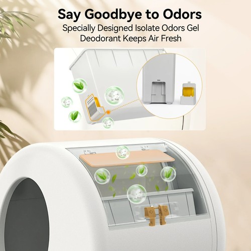Smart Automatic Self-Cleaning Cat Litter Box APP Control Odor Removal Robot WiFi - 第 6/24 張圖片