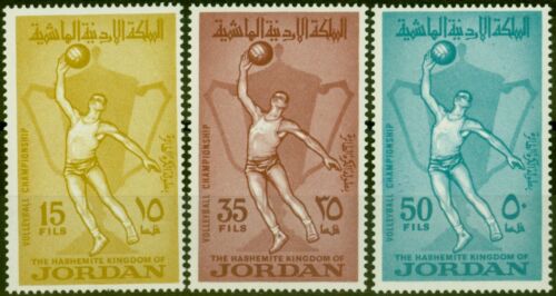 Jordan 1965 Volleyball Set Mit 3 SG652-654 Fein MNH - Picture 1 of 1