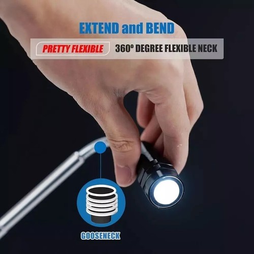 Extendable Magnetic Flashlight with Telescoping Magnet Pickup Tool-Cool Gadget V - 第 5/9 張圖片