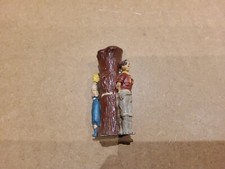 Crescent Lead Britains Quality Cowboy and Cowgirl Tied to Tree Indian Wild West