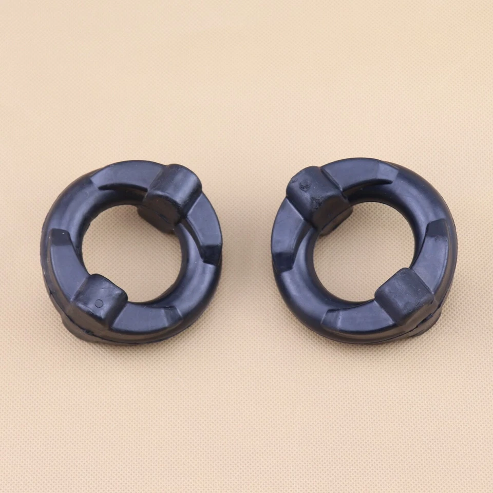 Juego de 3 anillos amortiguadores de montaje de rosquilla delanteros y traseros para sistema de silenciador de escape BMW Foto 4 de 4