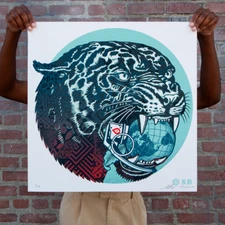 CLIMATE CLASH screen print poster by Shepard Fairey White Obey Giant signed art