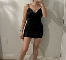 womens urban outfitters Mini Black Dress Size Medium M 