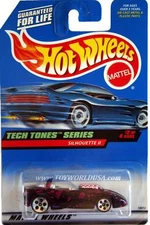 1998 Hot Wheels #746 Tech Tones Series #2 Silhouette II black hw logo