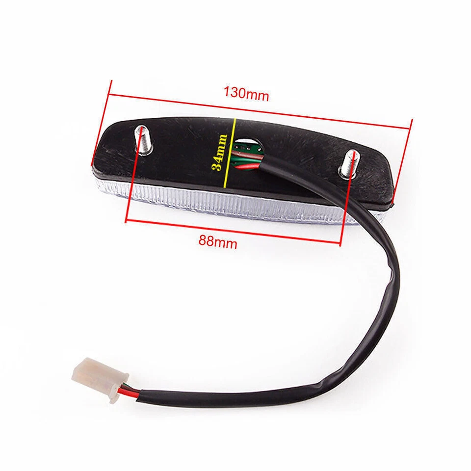 1 pieza Piezas Moto Luz Trasera Freno Motor Indicador Trasero Lámpara LED Accesorios Foto 3 de 4