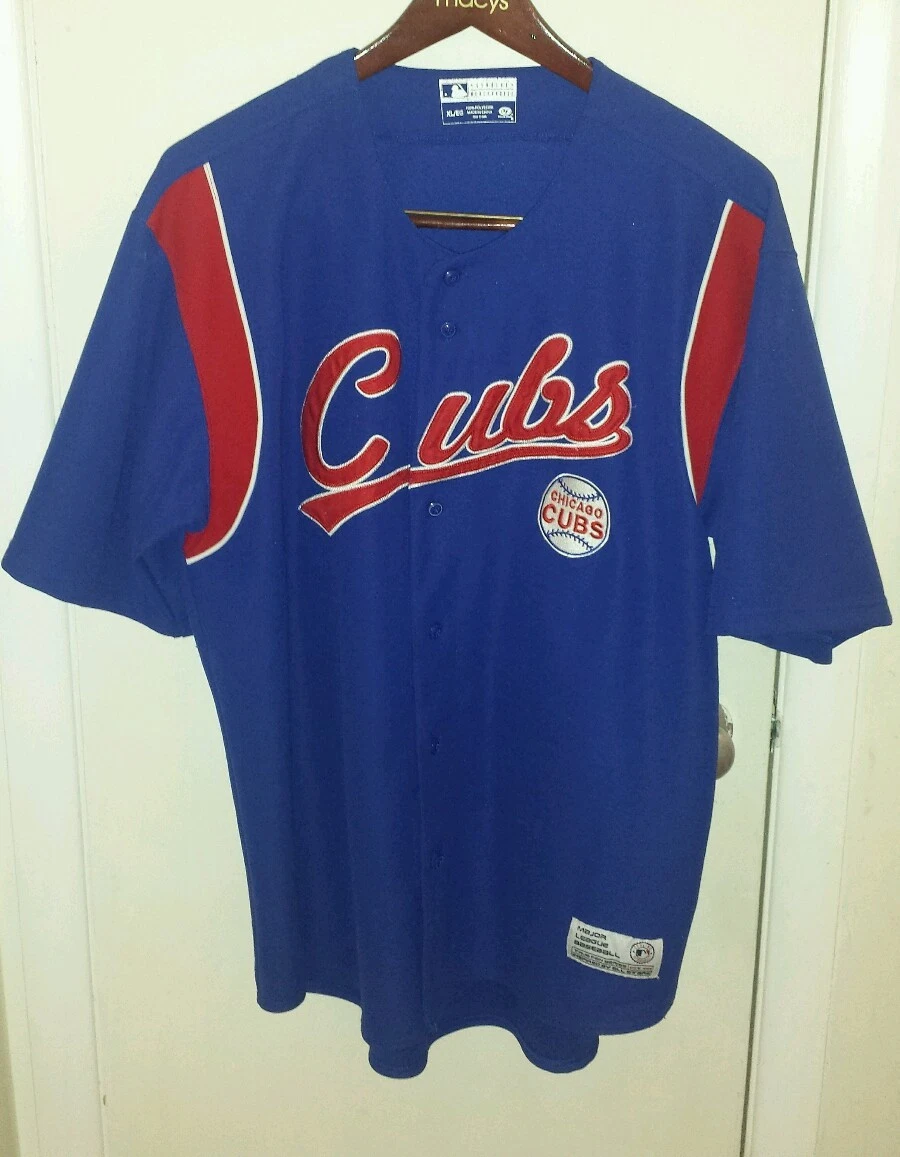 Chicago Cubs True Fan Genuine Merchandise MLB Jersey Blue Size XL