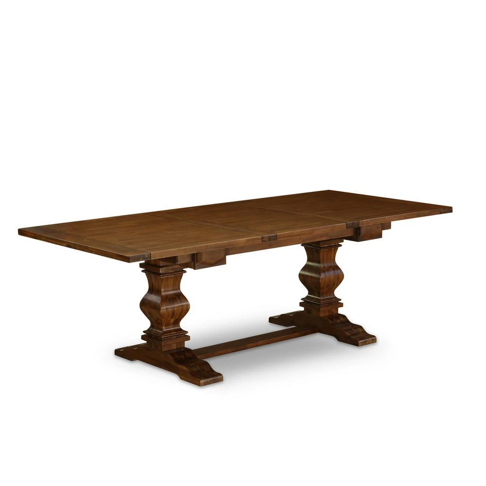 5 Piece Dining Room Table Set Includes a Rectangle Wooden Table with... - Image 3 of 4