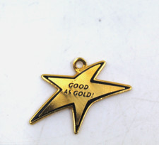 TOPS Good As Gold Star Shaped Collectible necklace Charm Only Vintage AS-IS