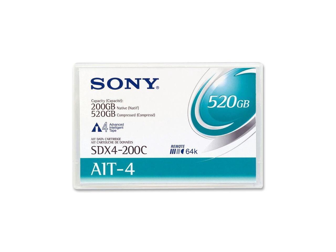 Ленточный носитель SONY SDX4200CWW 200/520 ГБ AIT4, 1 упаковка