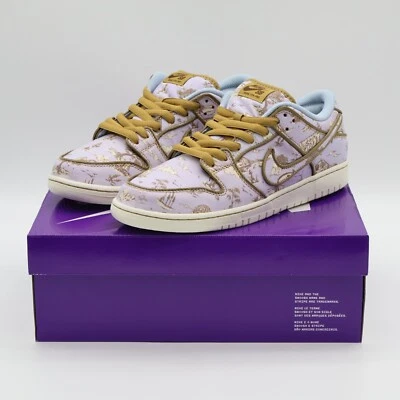 FN5880-001 Nike SB Dunk Low Premium Toile City of Style Gold Grey Kaki (Hommes) - Photo 1/4