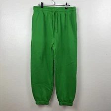 Green Sweatpants Lemon And Steele Size Large Drawstring
