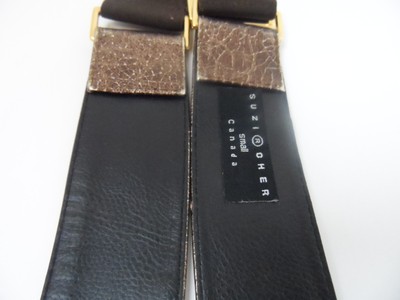 Suzi Roher Stretch Hip Waist Belt Bronze w/Gold Metal Links  display picture 1
