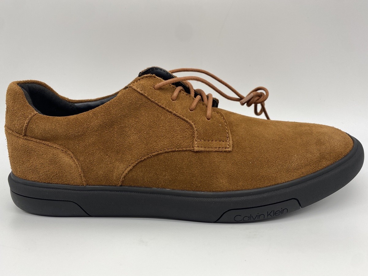 Calvin Klein Men\'s Casual Gleyber Silky Suede Shoes Russet Brown Calvin Klein Gleyber Silky Suede 34F1732-RUS Mens Brown  main image 2