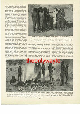 Indigenous Native Rituals (2), Australien, Buchillustration (Druck), um 1930