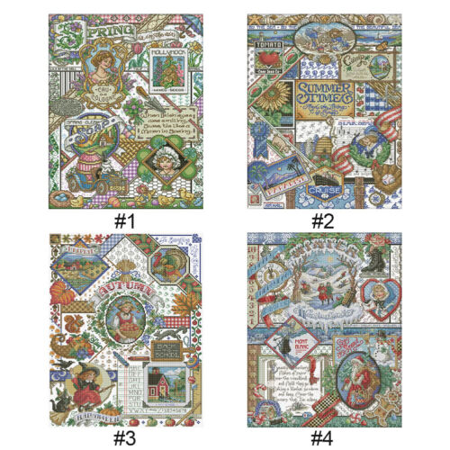 Full Embroidery Eco-cotton Thread 14CT Printed Landscape Cross Stitch 40x51cm - Picture 8 of 24