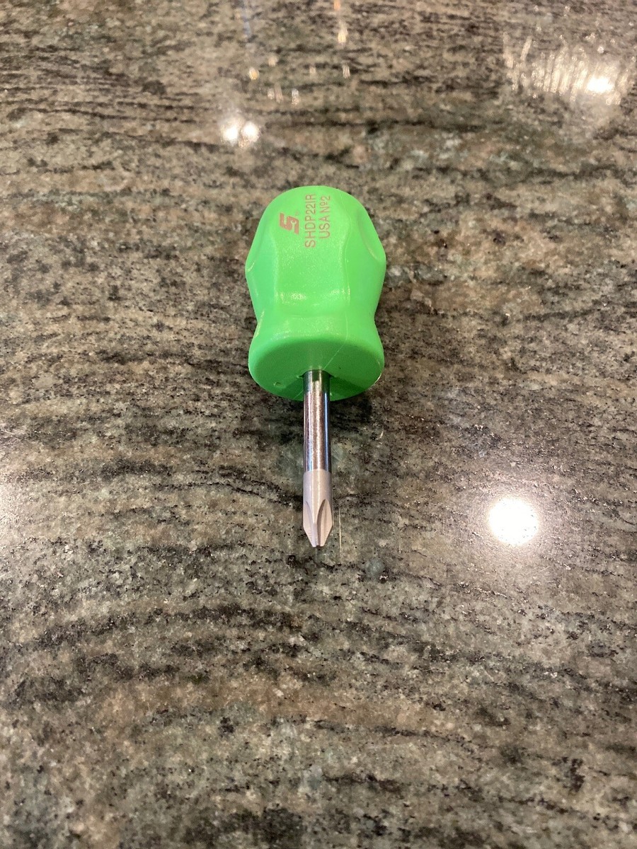 Snap-on shdp22irg stubby phillips no.2 screwdriver green | eBay