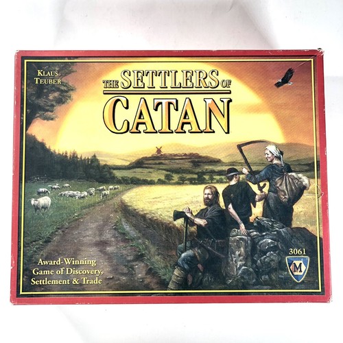 Settlers of Catan Board Game 2007 Mayfair Games COMPLETE w/ Extra Pieces (USED)