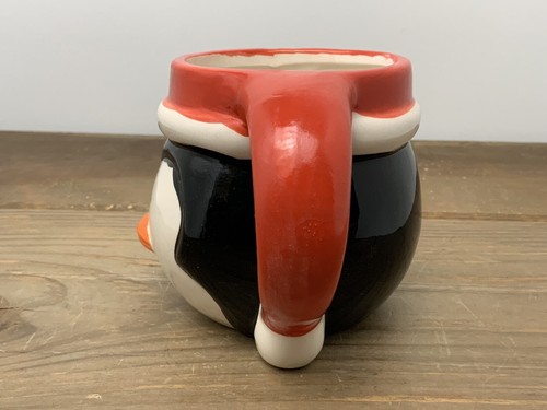 Tazza Vintage Royal Norfolk Natale Pinguino Bianco Nero Rosso Tazza Ceramica Dipinta a Mano - Foto 15 di 22